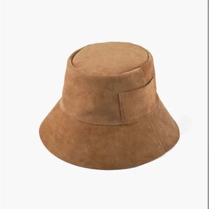 Auth NEW wTag Lack Of Color Tan Brown Suede Bucket Hat unisex